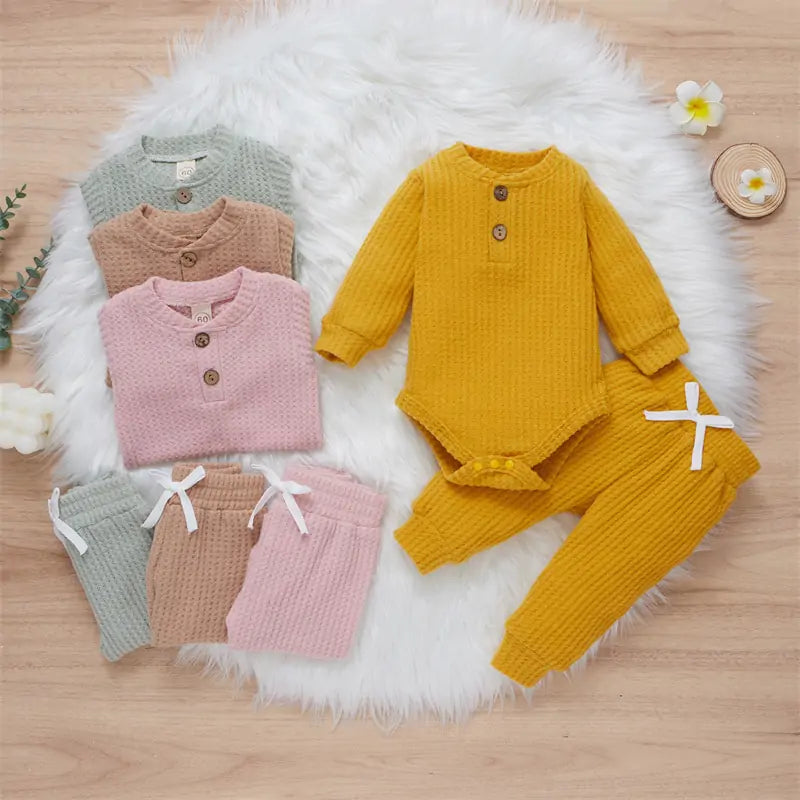 2Pcs Suit Toddler Long Sleeve Romper